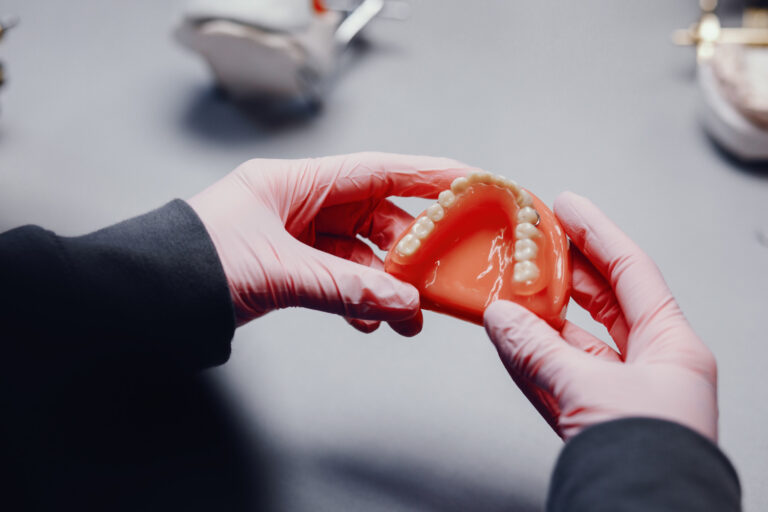 artificial jaw dentist s office