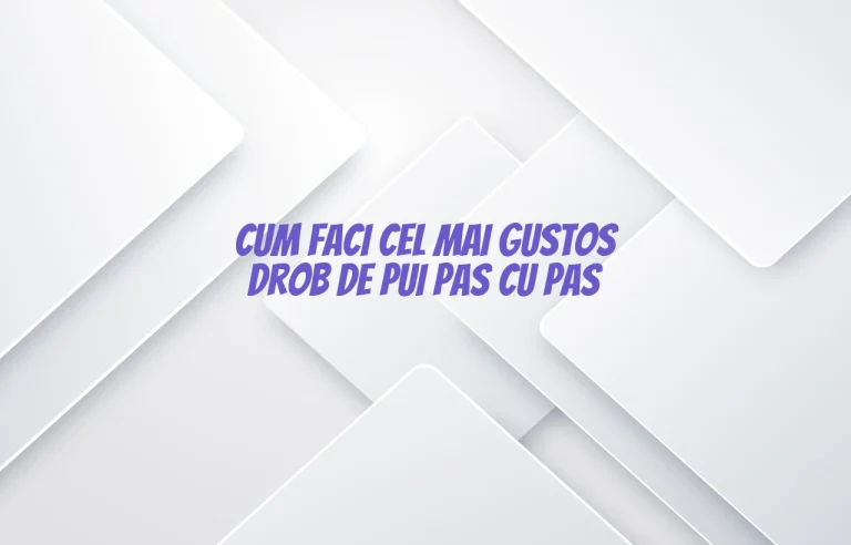 Cum faci cel mai gustos drob de pui pas cu pas