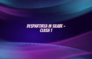 despartirea in silabe clasa 1
