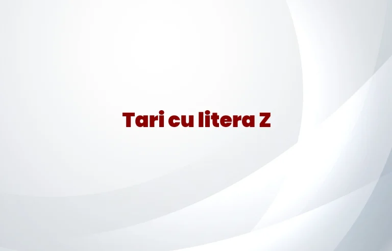 tari cu litera z