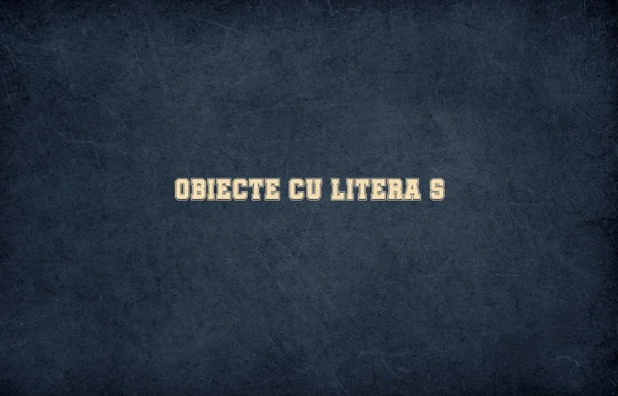 obiecte cu litera s