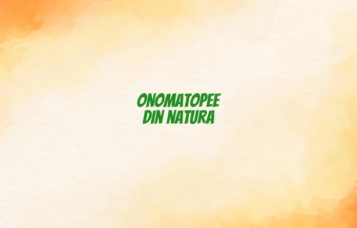 onomatopee din natura