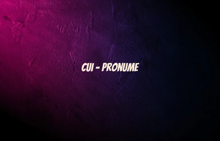 cui pronume