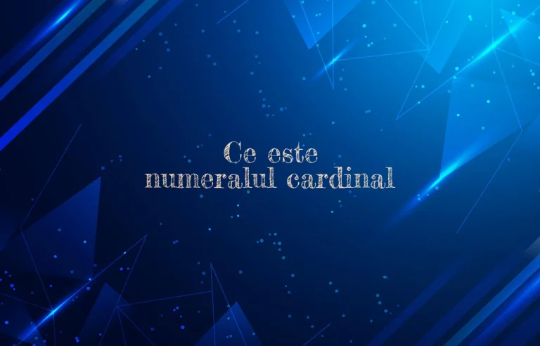 ce este numeralul cardinal