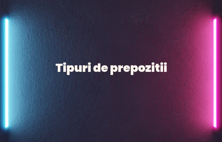 tipuri de prepozitii