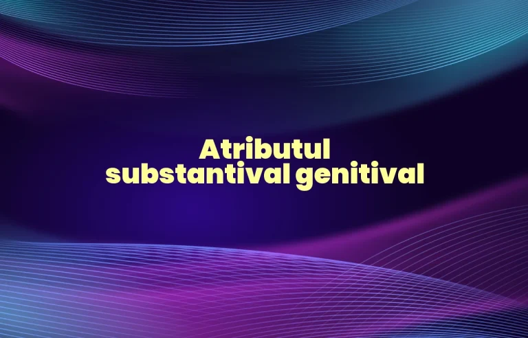 atribut substantival genitival