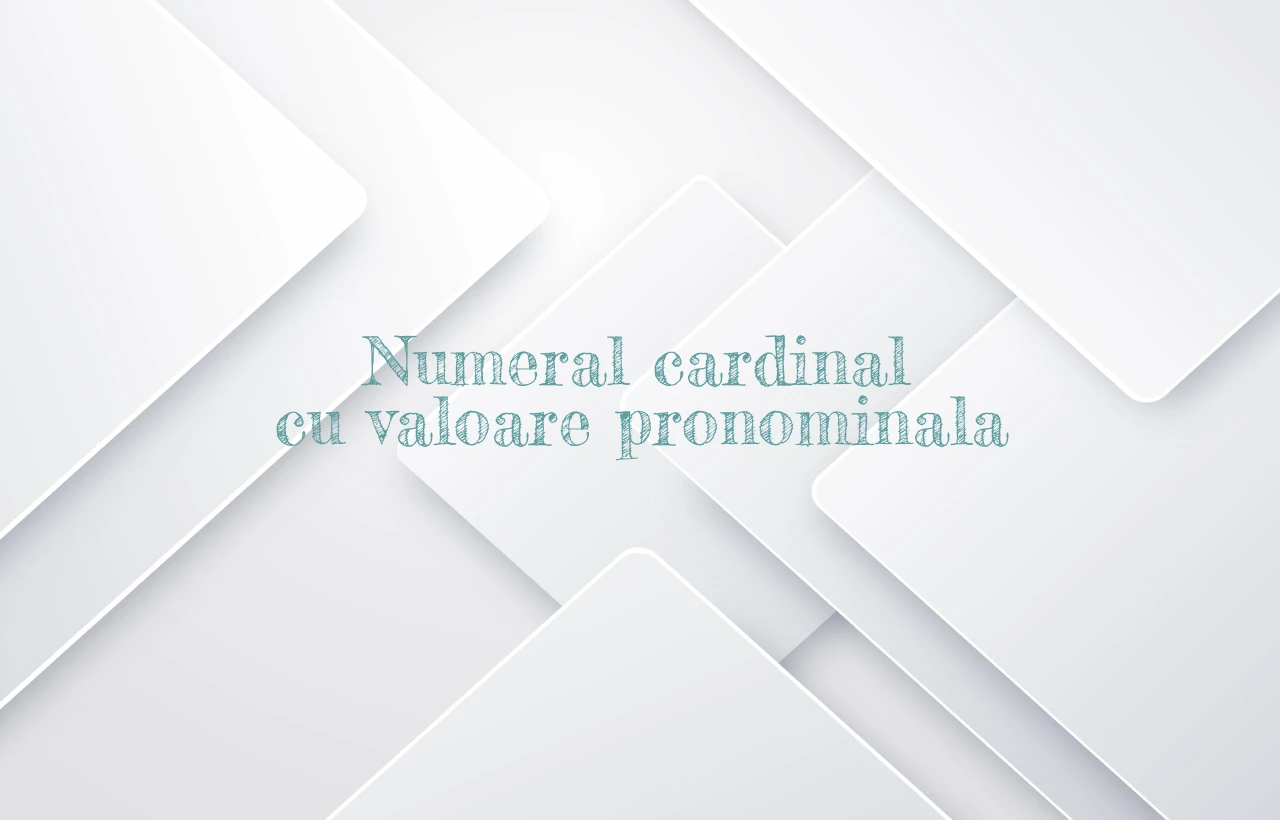 numeral cardinal cu valoare pronominala