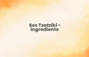 sos tzatziki ingrediente