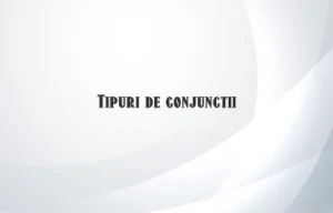 tipuri de conjunctii