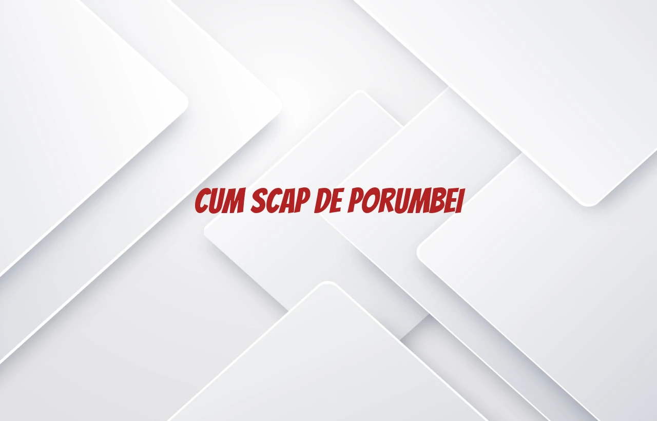 cum scap de porumbei