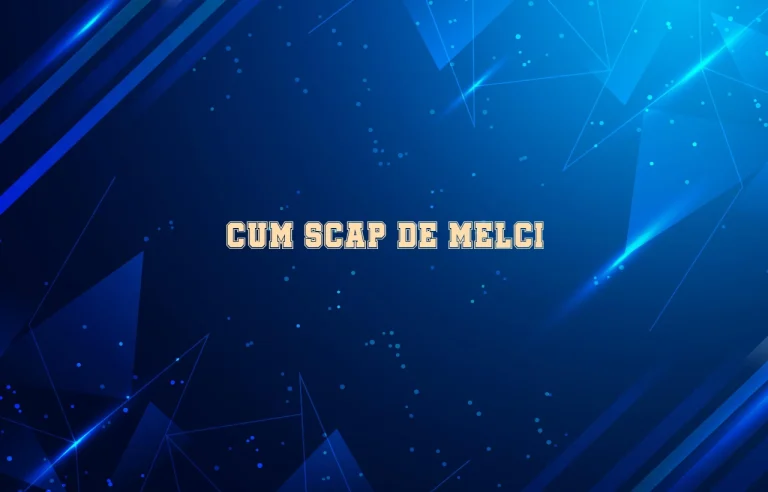 cum scap de melci