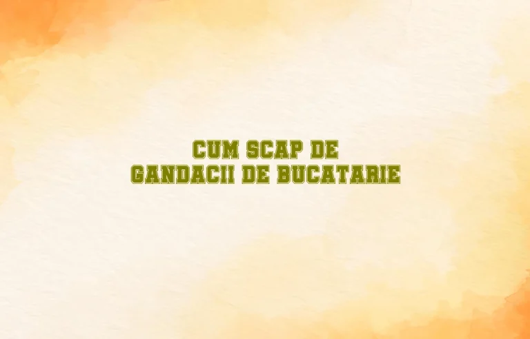 cum scap de gandacii de bucatarie