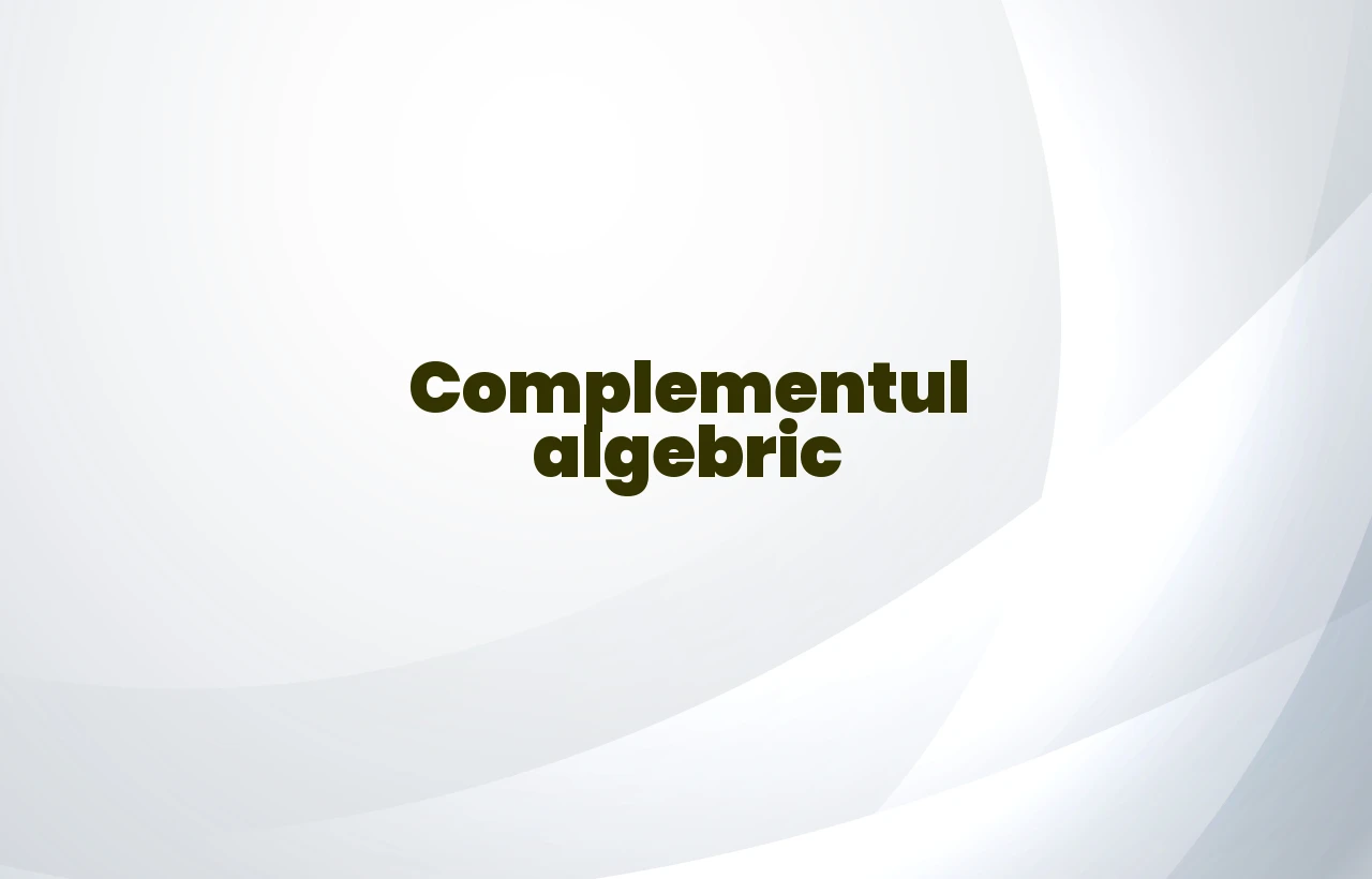 complement algebric