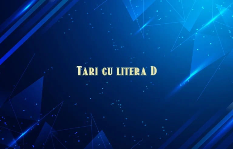 tari cu litera d