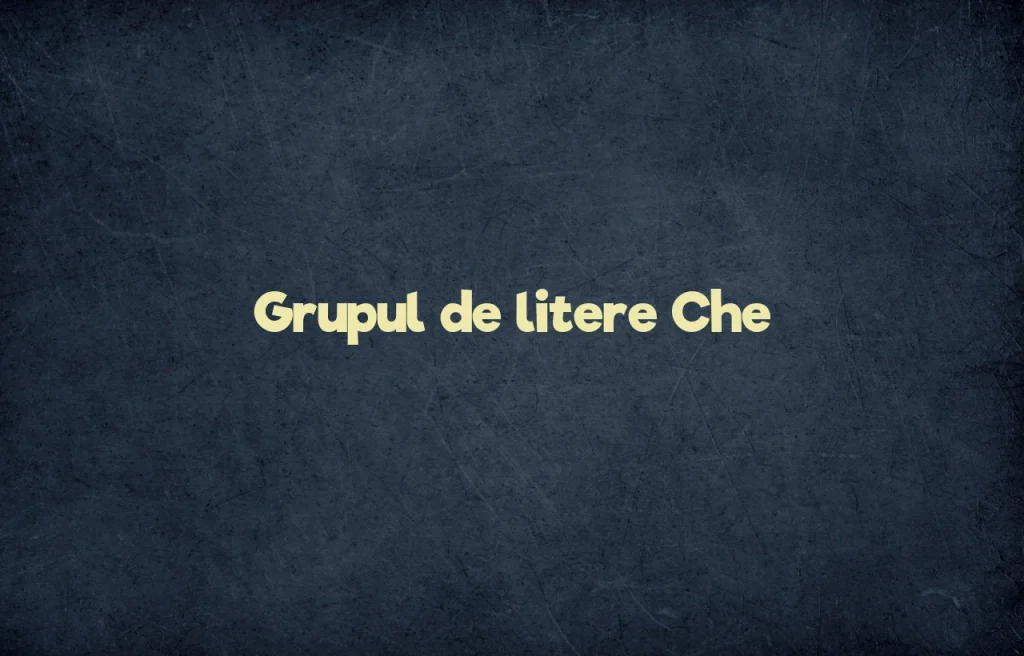 grupul de litere che