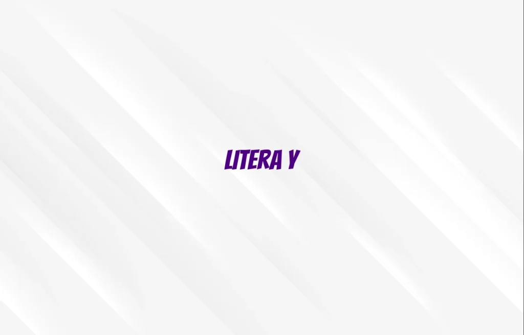 litera y