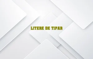 litere de tipar