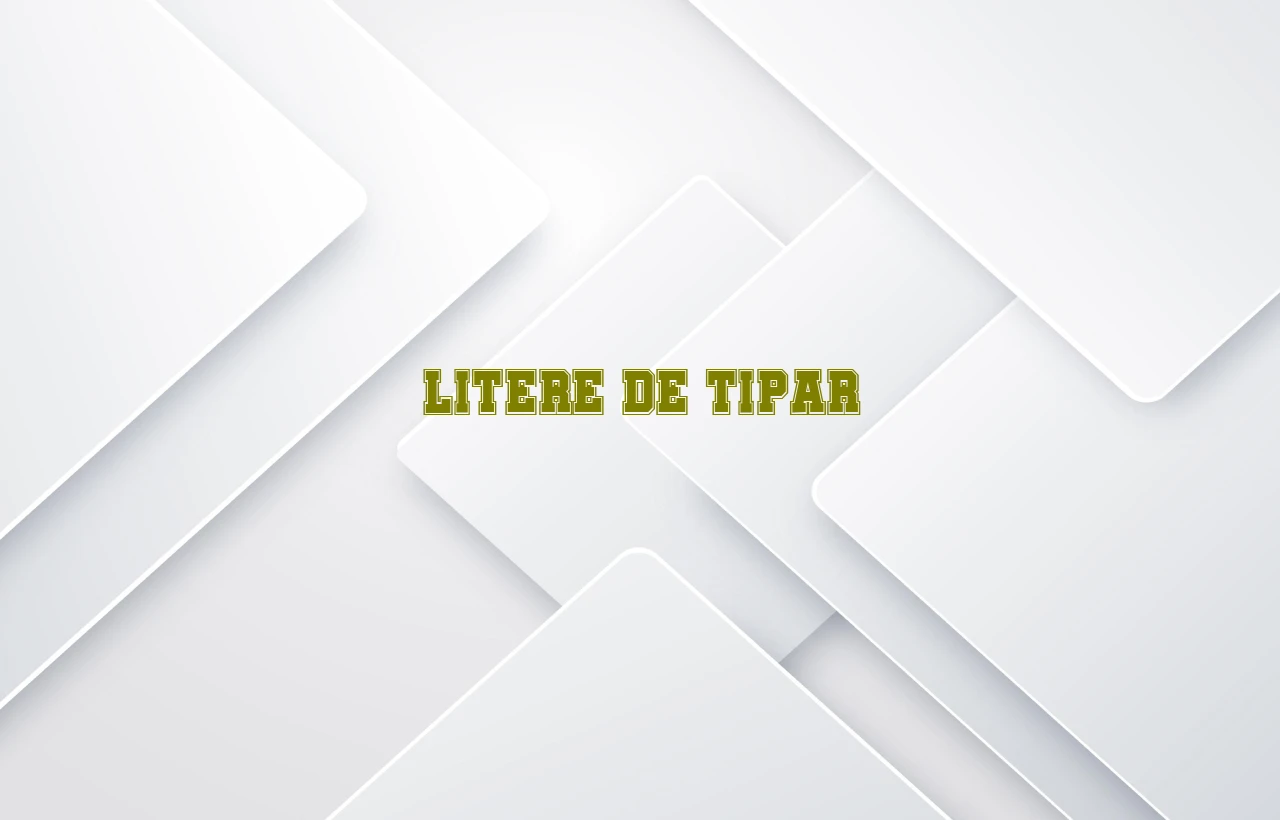 litere de tipar