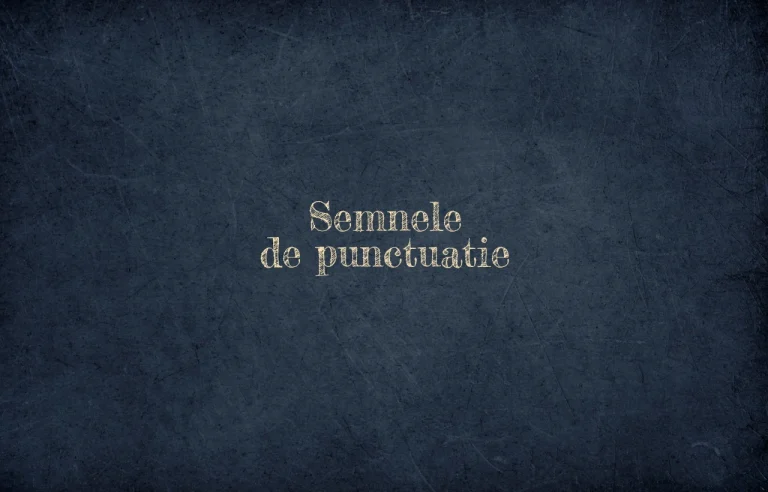 semnele de punctuatie
