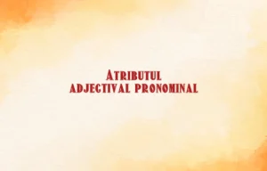 atribut adjectival pronominal