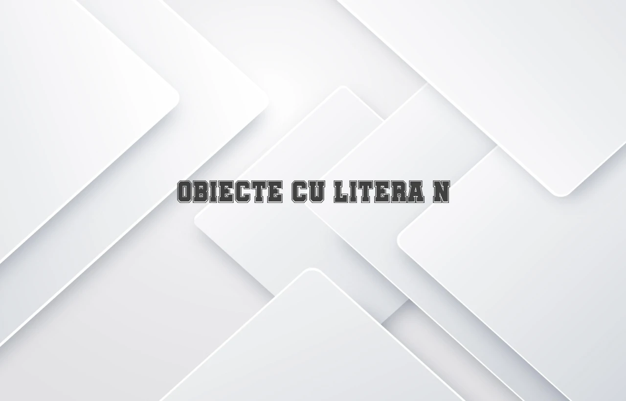obiecte cu litera n